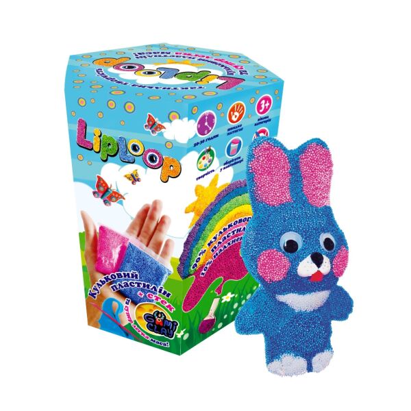 

Набор для творчества создание персонажа "Liploop Зайченя", в кор. 14,2*10,2*11,7см, ТМ Стратег, Украина (30шт)