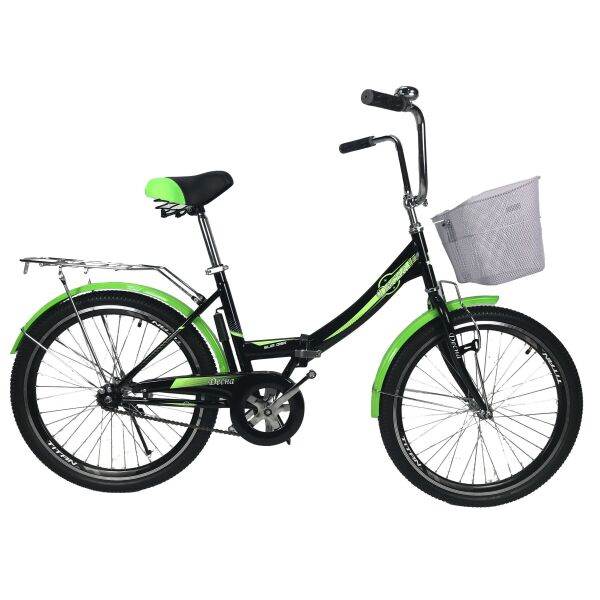 

Велосипед Titan 24" Десна 2021 Рама-16" black-green(24TWF-003682)
