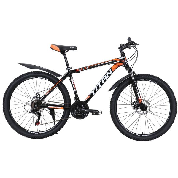 

Велосипед Titan 27,5" Energy 2021 17" black-orange-white(27TWS21-003568)