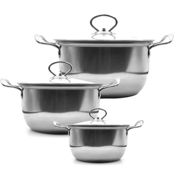 

Набор кастрюль UNIQUE UN-5071 6 предметов silver