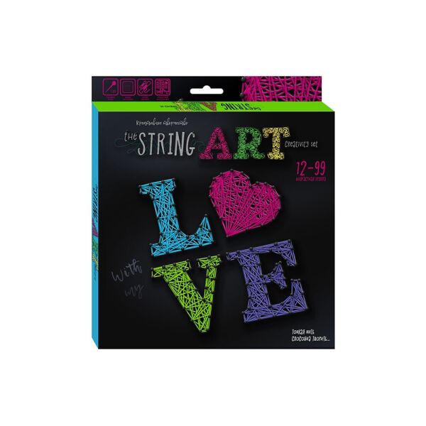 

Набор креативного творчества "STRING ART" рус. в кор. 23*23*2см (12шт)