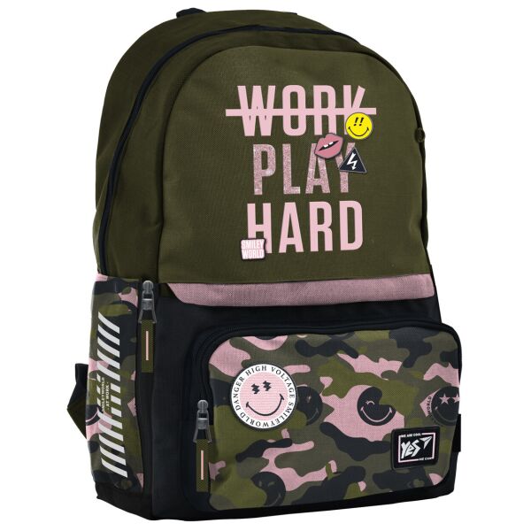 

Рюкзак молодежный YES Т-82 "Smiley World" Military girl код: 558287