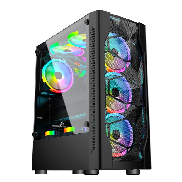 

Корпус 1stPlayer D4-4R1-BK Color LED Black