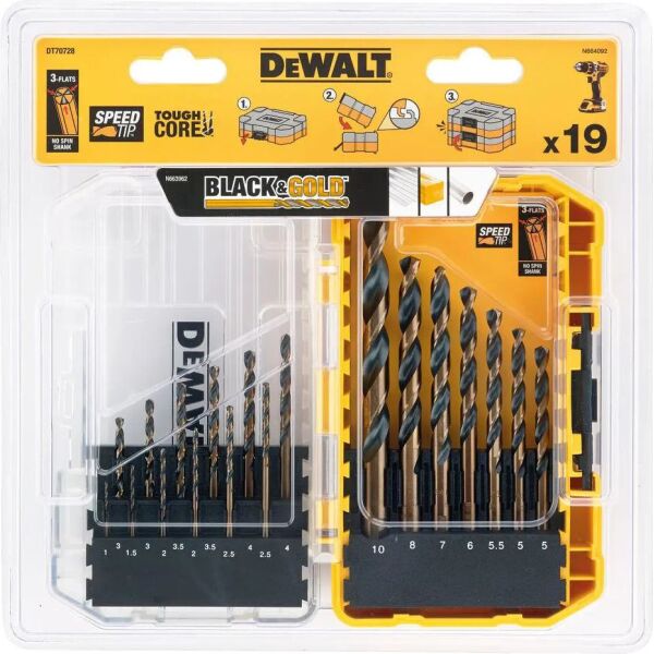 

Набор сверел по металлу DeWALT (DT70728)