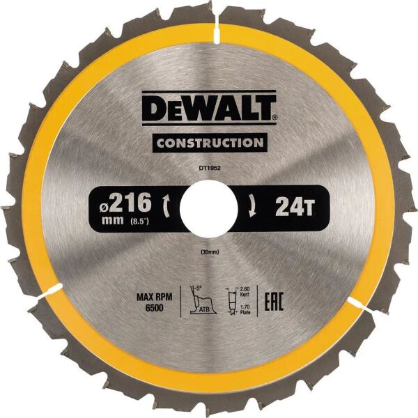 

Диск пильный DeWALT (DT1952)