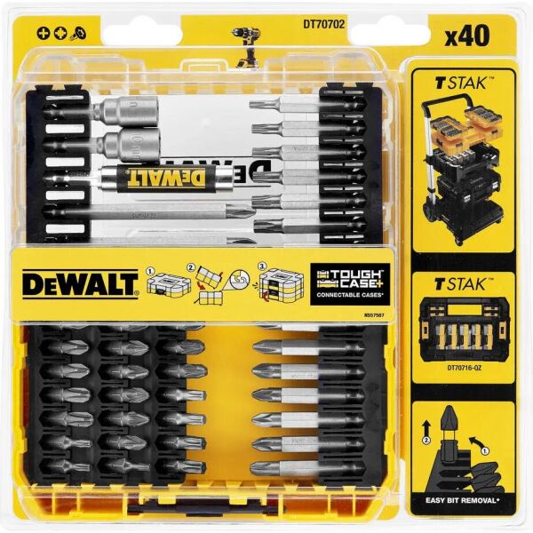 

Набор бит и насадок DeWALT (DT70702)