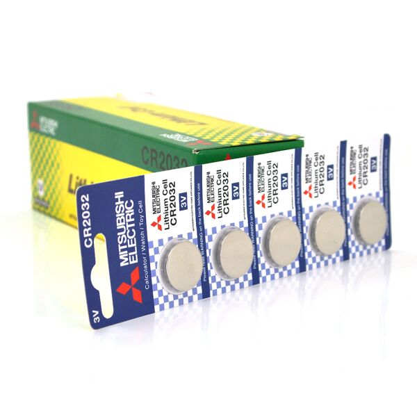

Батарейка літієва MITSUBISHI CR2032 5pcs / card, 100pcs / inner box, 5000pcs / ctn