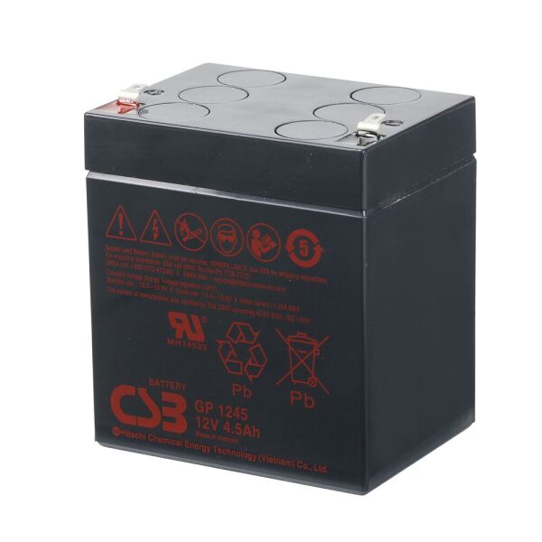 

Акумуляторна батарея CSB GP1245, 12V 4.5Ah (90 х70х100 (105)) Q10