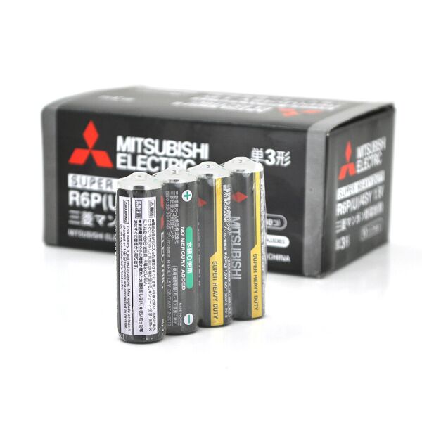 

Батарейка Super Heavy Duty MITSUBISHI 1.5V AA/R6PU, 4S shrink pack,400pcs/ctn