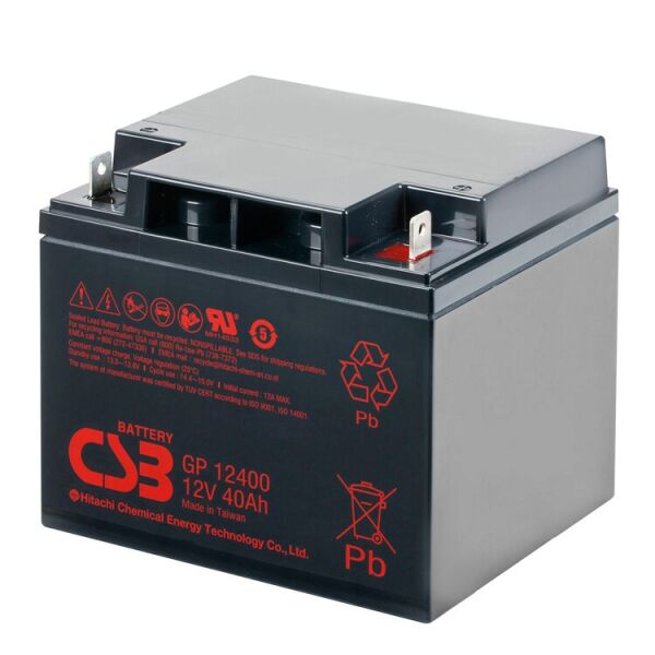 

Акумуляторна батарея CSB GP12400, 12V 40Ah (197х166х170мм), Q1