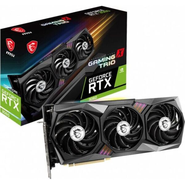 

Видеокарта MSI GeForce RTX 3060 GAMING X TRIO 12G