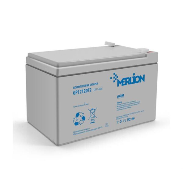 

Аккумуляторная батарея Merlion 12V 12AH (GP12120F2/06011) AGM