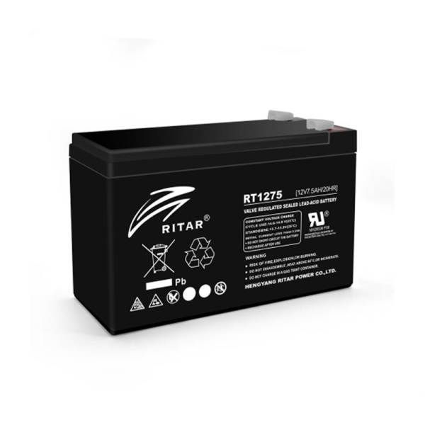 

Аккумуляторная батарея Ritar 12V 7.5Ah (RT1275B/08221) AGM Black