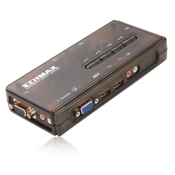 

Коммутатор KVM Edimax EK-UAK4 USB на 4 ПК с кабелями