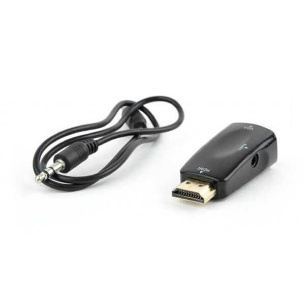 

Адаптер Cablexpert (AB-HDMI-VGA-02) HDMI-VGA/3.5 мм, черный