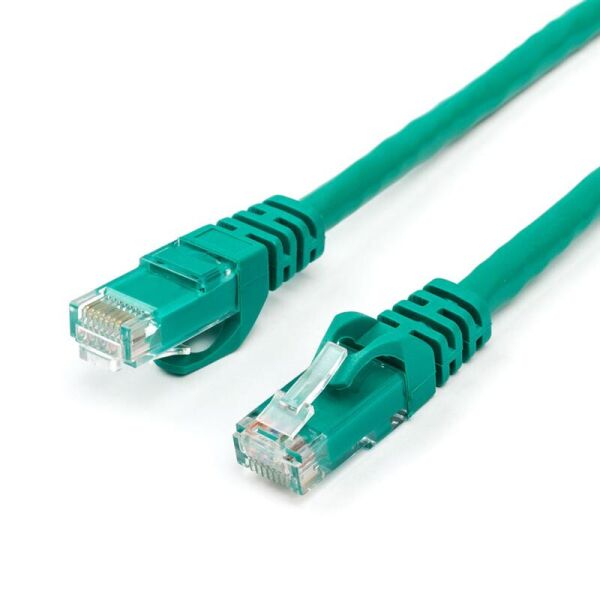 

Патч-корд UTP Atcom RJ45, Cat.6, медь, 1 м, зеленый