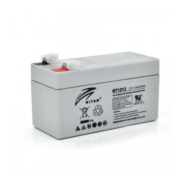 

Аккумуляторная батарея Ritar 12V 1.3AH Gray Case (RT1213/09091) AGM
