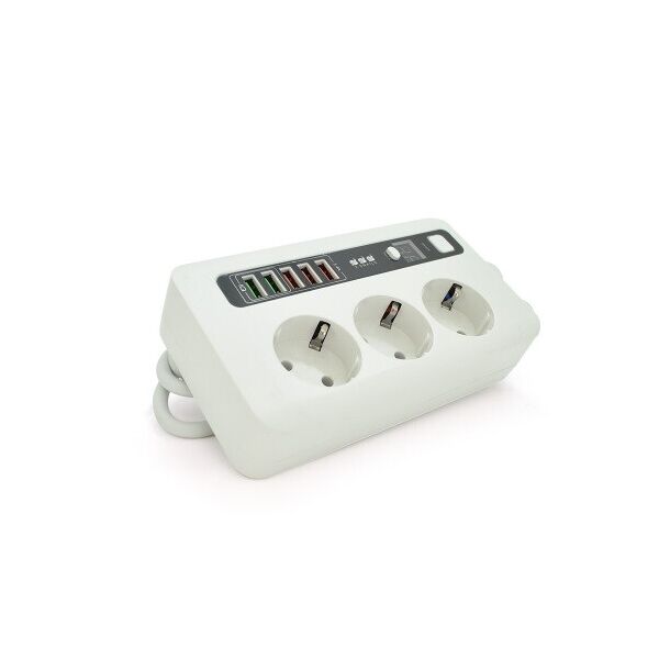

Сетевой фильтр Voltronic (BKL-04 EU/18764) 3 розетки, 5 USB, 2 м, White