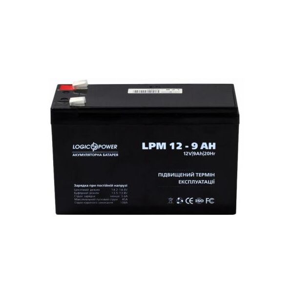 

Аккумуляторная батарея LogicPower 12V 9AH (LPM 12 - 9 AH) AGM