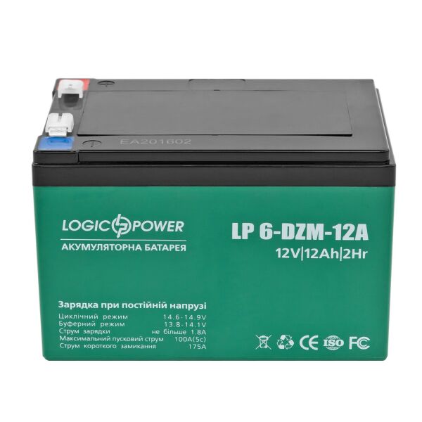

Аккумуляторная батарея LogicPower LP 6-DZM-12, AGM свинцово-кислотный