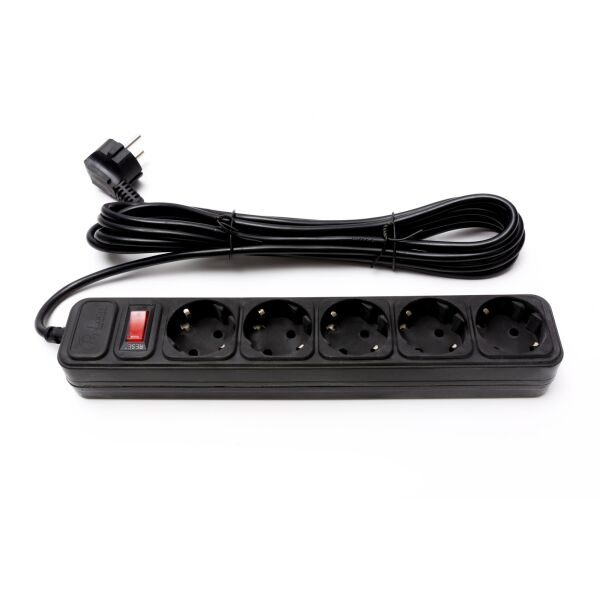 

Фильтр питания ProLogix (PRS-050P5-45B) 5 розеток, 4.5 м, черный