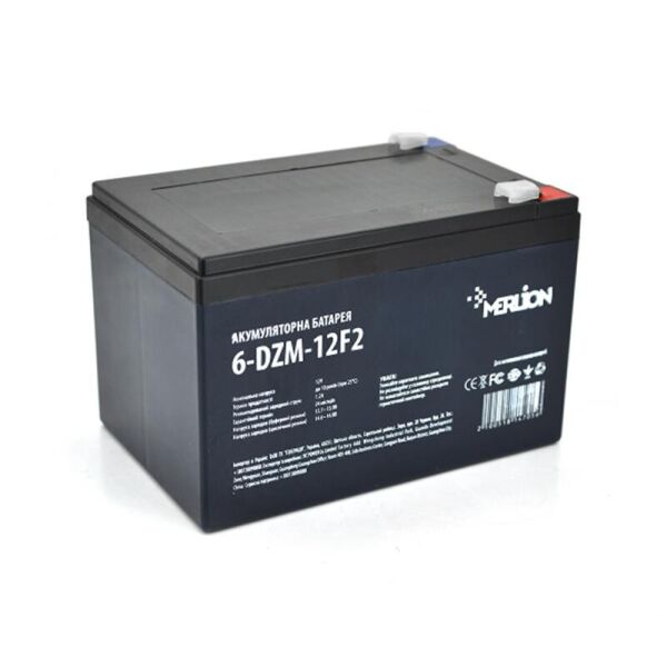 

Аккумуляторная батарея Merlion 12V 12AH (6-DZM-12F2/04392) AGM