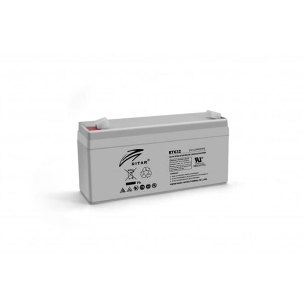 

Аккумуляторная батарея Ritar 6V 3.2AH Gray Case (RT632/02967) AGM