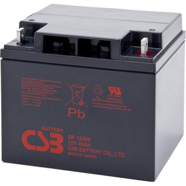 

Аккумуляторная батарея CSB 12V 40AH (GP12400) AGM
