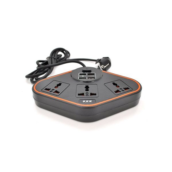 

Сетевой фильтр Voltronic (BKL-07B/18762) 3 розетки, 4 USB, 2 м, Black