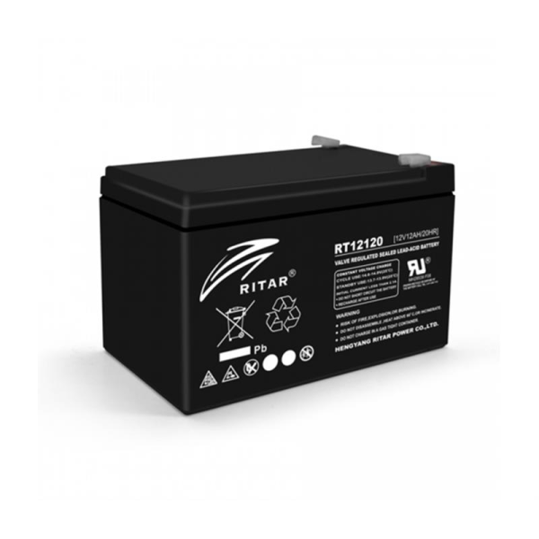 

Аккумуляторная батарея Ritar 12V 12Ah (RT12120B02983) AGM Black