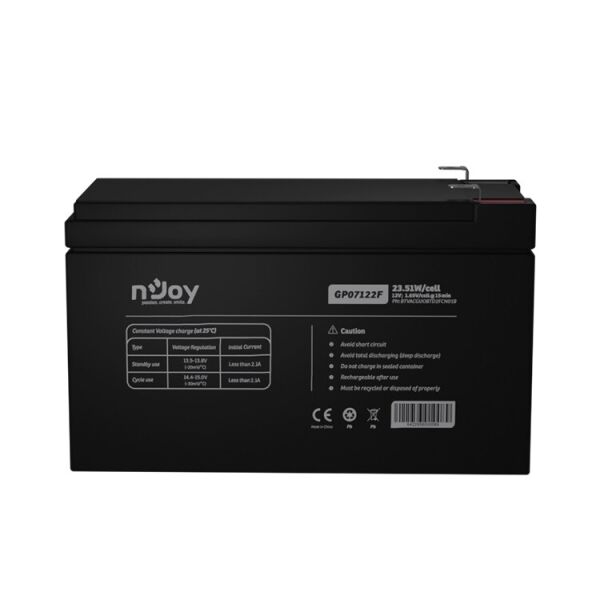 

Аккумуляторная батарея Njoy GP07122F 12V (BTVACGUOBTD2FCN01B) VRLA