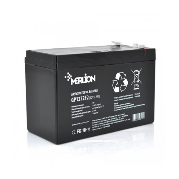 

Аккумуляторная батарея Merlion 12V 7.2AH (GP1272F2B/06008) AGM