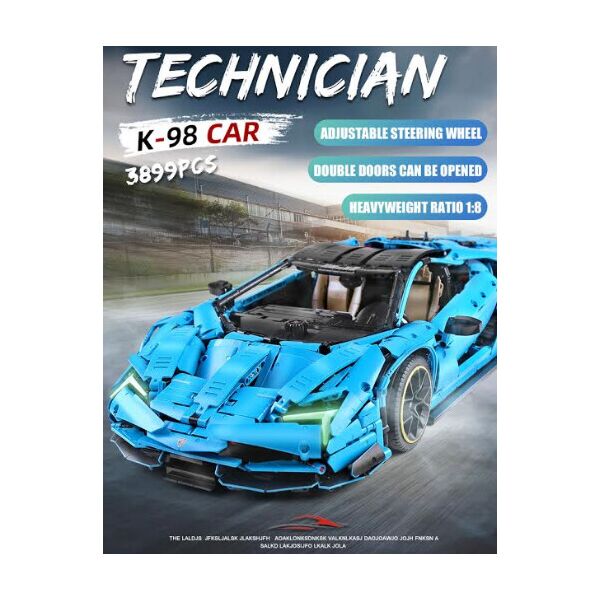 

Конструктор блочный большая модель машины Lamborghini Centenario TECHNICIAN