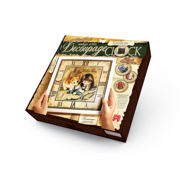 

Часы "Decoupage Clock" (29,7*29,7см), с рамкой, в кор. 32*32*4см (10шт)