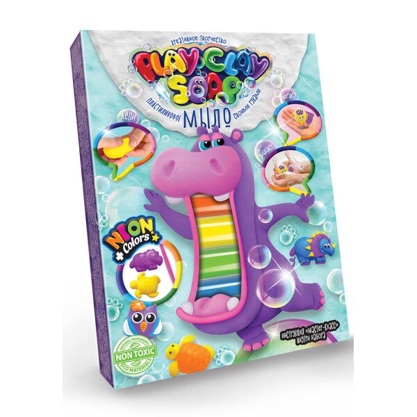 

Набор для творчества "Пластилиновое мыло "PLAY CLAY SOAP", средний, рус., в кор. 13*2*18см (16шт)