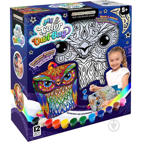 

Набор для творчества "My Color Owl-Bag", рюкзачок-сова, рус., в кор.27*11*30см (4шт)