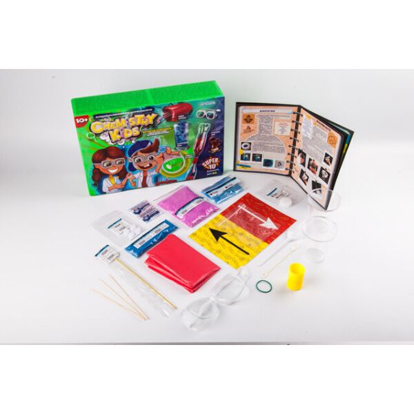 

Набор для проведения опытов "Chemistry kids 2", рус., в кор. 34*23*8см (4шт)