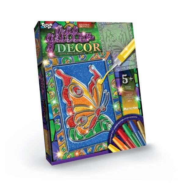 

Набор для творчества "Glitter Decor" (укр.), в кор. 27*20*3см (18шт)
