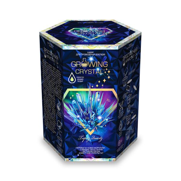 

Набор для проведения опытов "Growing Crystal 4", укр., в кор. 14*12*10см (8шт)