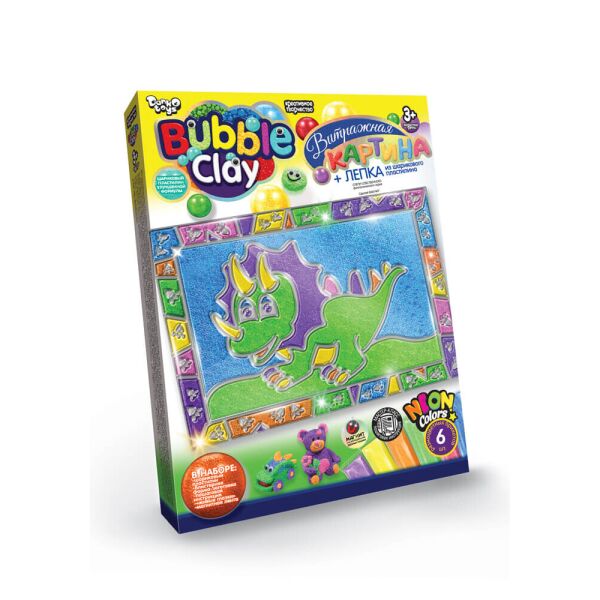 

Набор для творчества "BUBBLE CLAY" Витражная картина 1 (рус.), в кор. 27*20*2см (18шт)