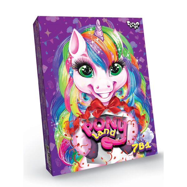 

Набор креативного творчества "Pony Land 7 в 1", русский, в кор. 37*27*5см (5шт)