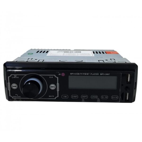 

Автомагнитола 3887BT Bluetooth+USB+SD+AUX 4x50W с сенсорным дисплеем и пультом
