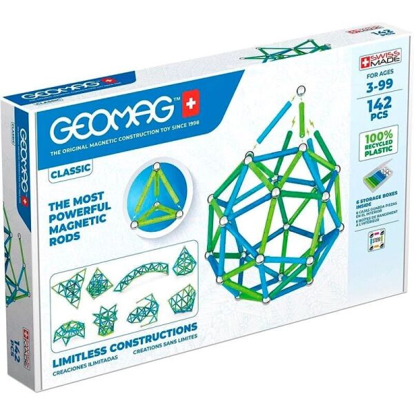 

Магнитный конструктор Geomag Classic Recycled 274GM 142 детали