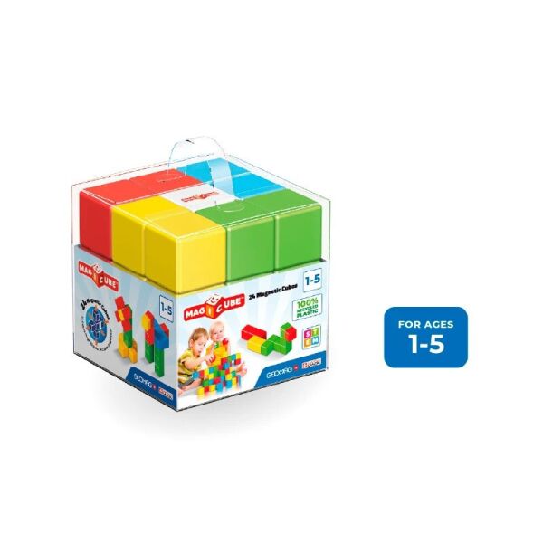 

Магнитные кубики Эко Geomag MAGICUBE FColor Recycled Crystal 056GM 24 детали