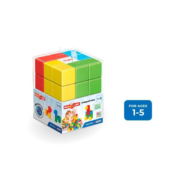 

Магнитные кубики Эко Geomag MAGICUBE FColor Recycled Crystal 055GM 16 деталей