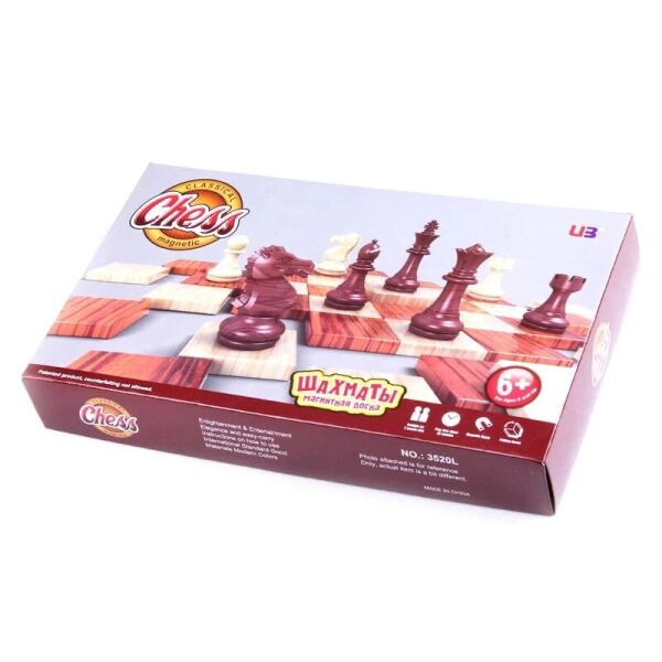 

Магнитные шахматы Chess magnetic wood-plastic 3520L 36x31 см