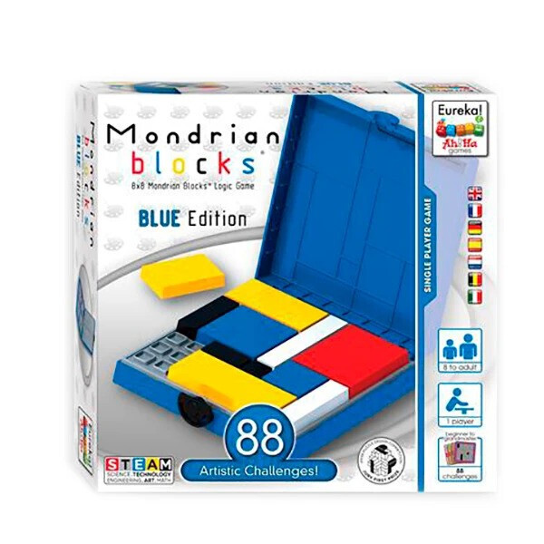 

Головоломка Блоки Мондриана (голубой) Eureka Ah!Ha Mondrian Blocks blue 473555