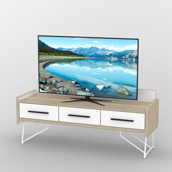 

Тумба под телевизор ТВ-321 ТИСА-мебель дуб сонома + белый