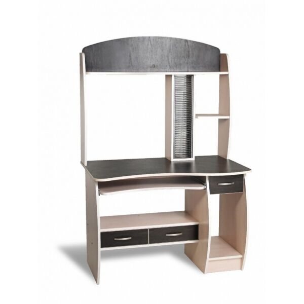 

Компьютерный стол СК-9 Престиж ТИСА-мебель венге + дуб молочный