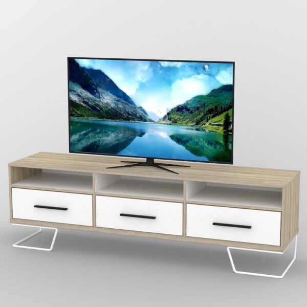 

Тумба под телевизор ТВ-354 ТИСА-мебель дуб сонома + белый